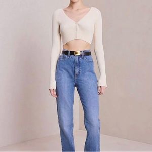 A.L.C. Hallie Cardigan In Oatmilk - NWT